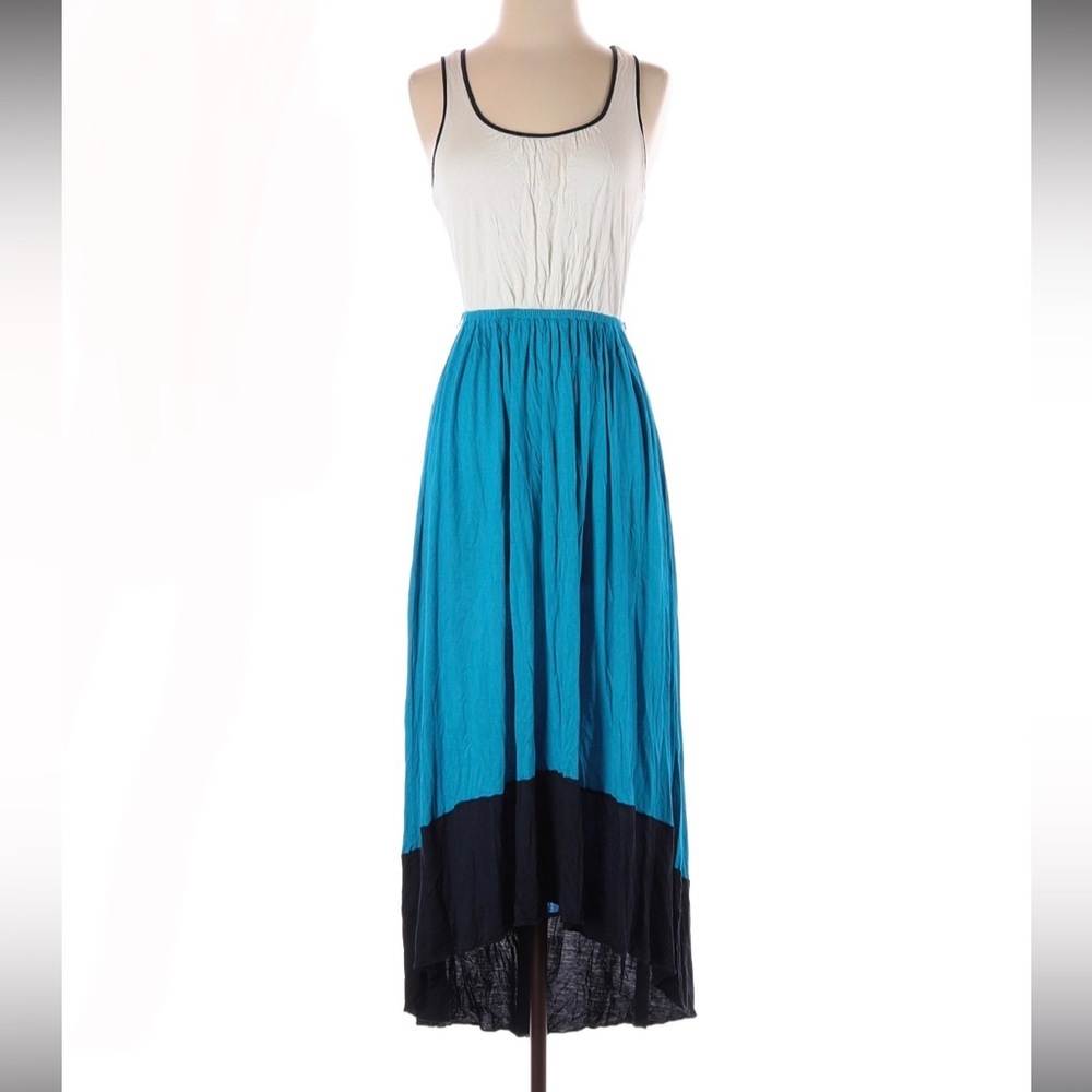 New✨Ann Taylor hi-low Maxi color block tank dress